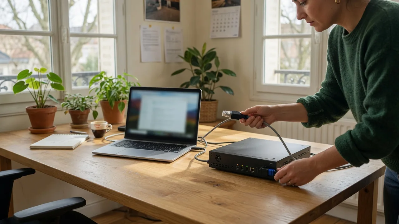 Branchement d’un mini-serveur sur le réseau d’un bureau
